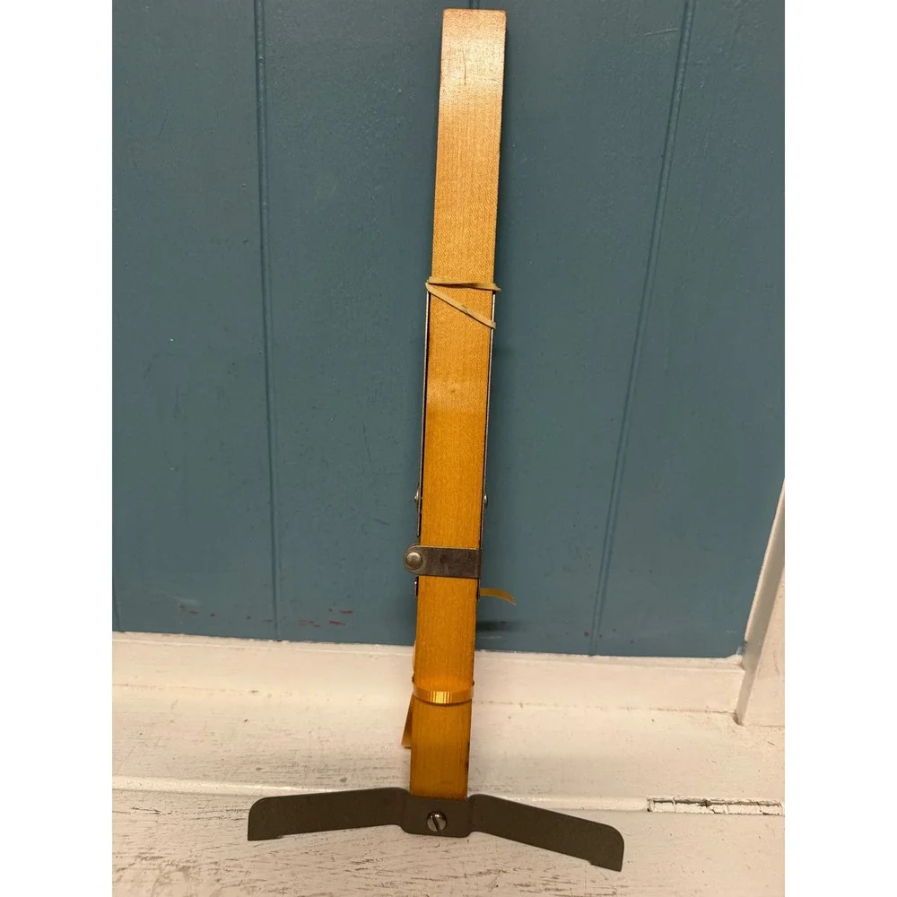 Vintage Pin-It Skirt Marker Orco Adjustable‎ Wooden Hem Ruler Metal Base Sewing